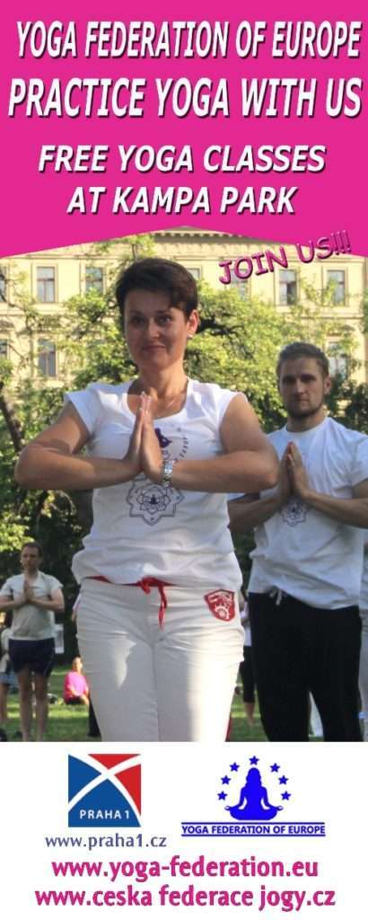 Practice yoga with us in Prague, Kampa Park
