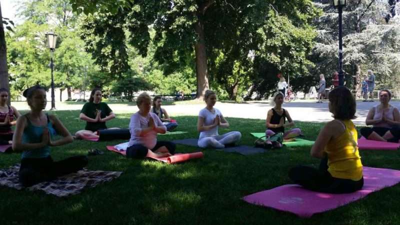 Yoga im Burggarten – Wien 2018