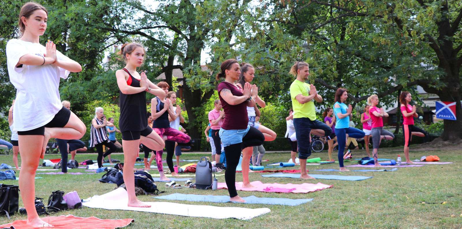 Joga v Parku na Kampe 2018