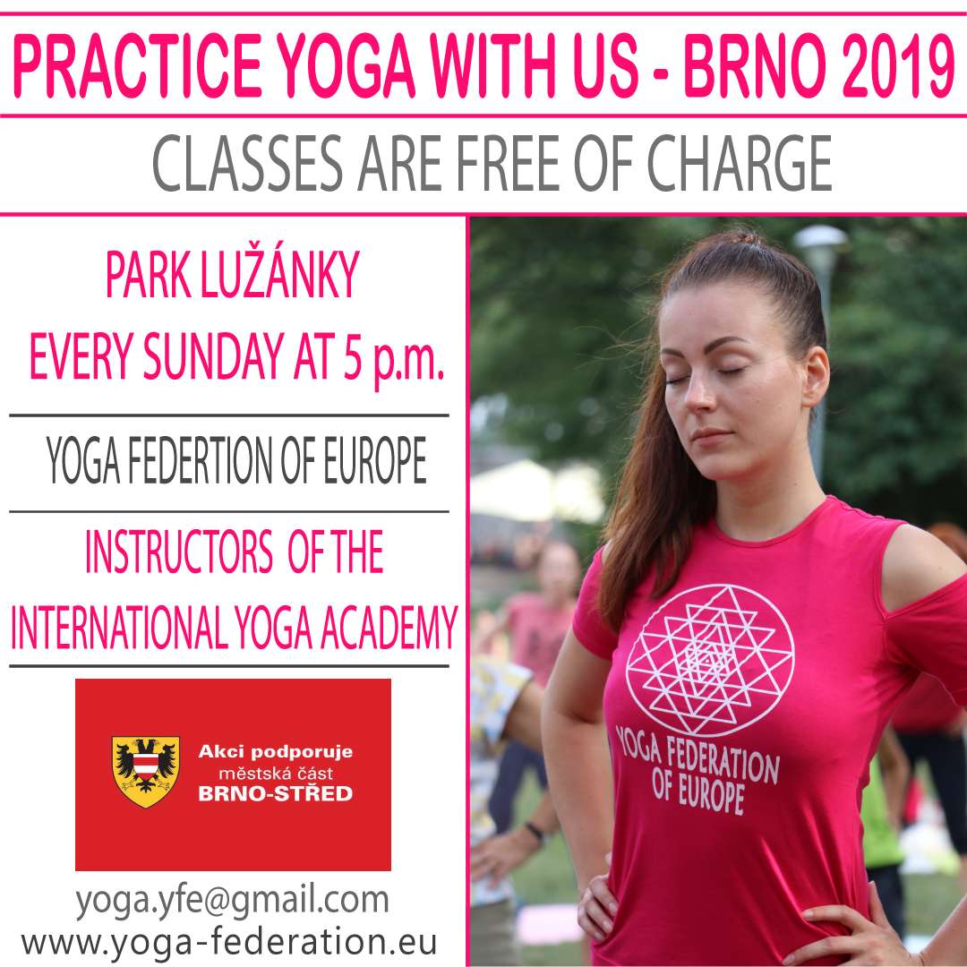 Practice yoga with us – Brno 2019